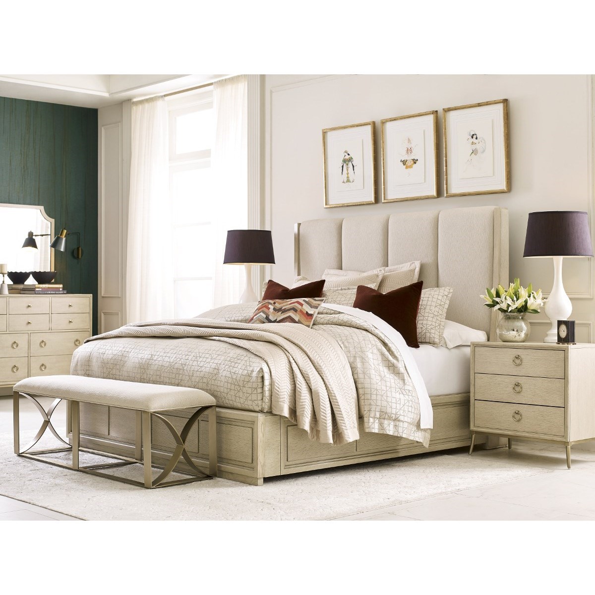 American Drew Lenox King Bedroom Group Suburban Furniture Bedroom